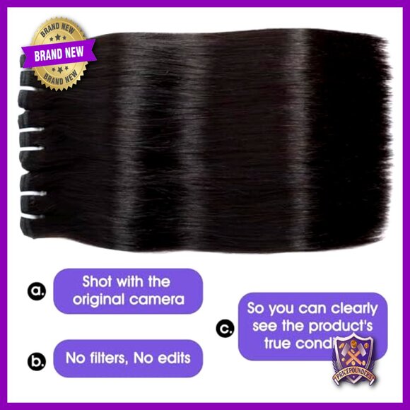 Virgin Human Hair Extensions 20 22 24 Inch Straight Raw Bundles main image 7